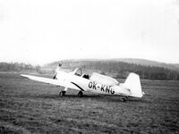 OK-KNG po přistání s polámanou vrtulí, autor neznámý, zdroj: https://pocasi-hb.cz/aero/gallery5/images.php